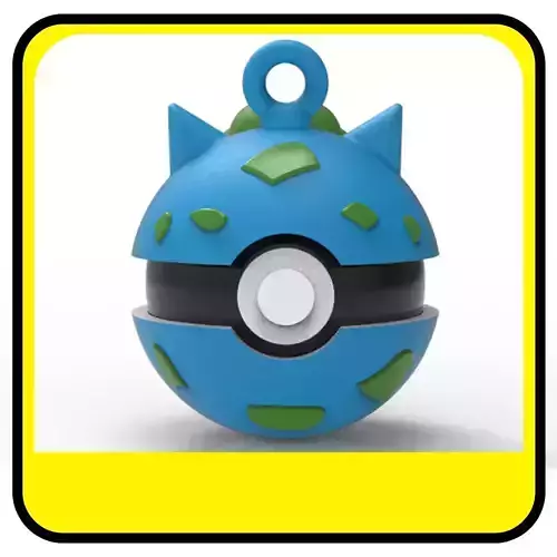 POKEMON CHRISTMAS ORNAMENTS - POKEBALLS - BULBASAURS 3D print model