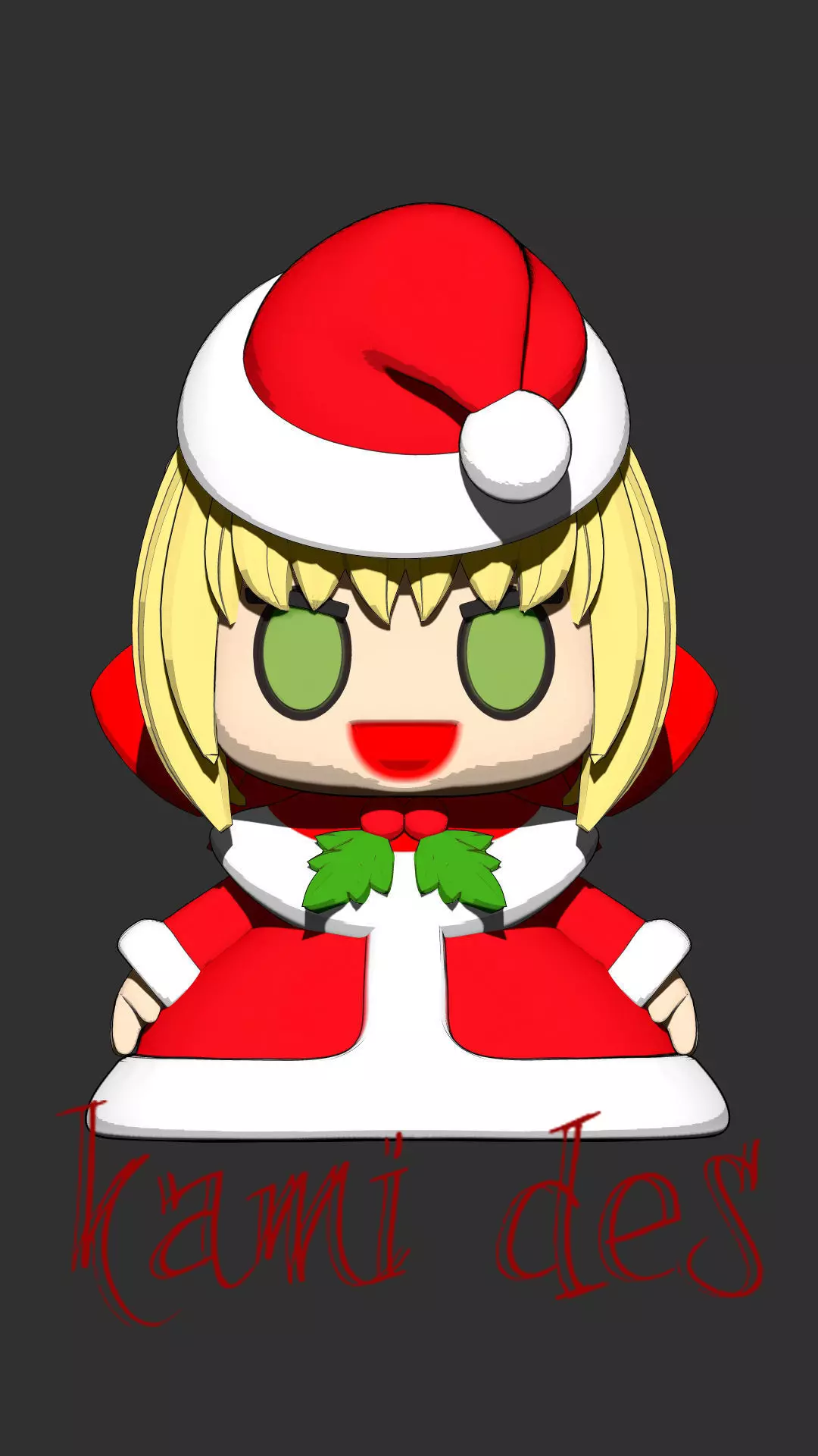 Padoru Nero Sphere 3D print model_0