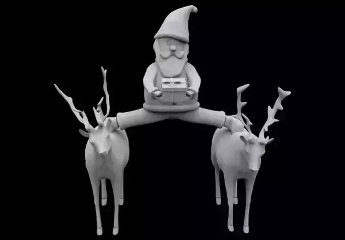 Santa epic split 3D print model