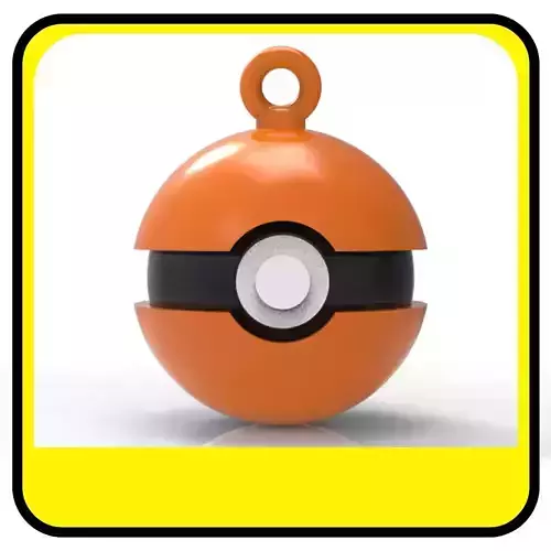 POKEMON CHRISTMAS ORNAMENTS - POKEBALLS - CHARMANDER 3D print model