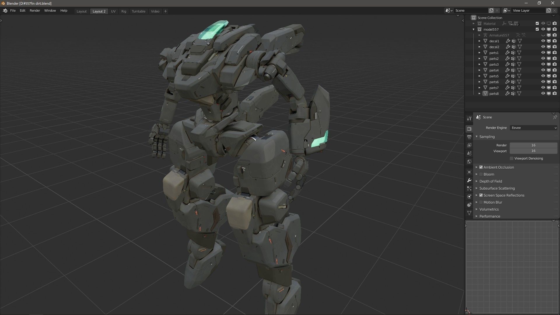 scifi-robot-model557 3D model_2