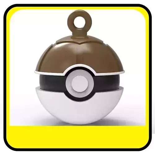 POKEMON CHRISTMAS ORNAMENTS - POKEBALLS - SQUIRTLE 3D print model