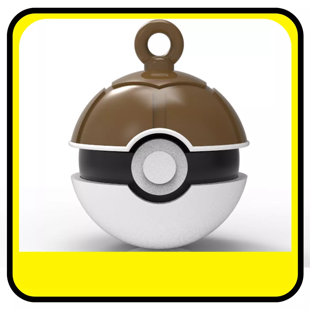 POKEMON CHRISTMAS ORNAMENTS - POKEBALLS - SQUIRTLE 3D print model_0