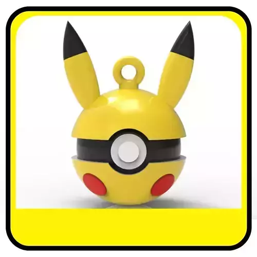 POKEMON CHRISTMAS ORNAMENTS - POKEBALLS - PIKACHU 3D print model
