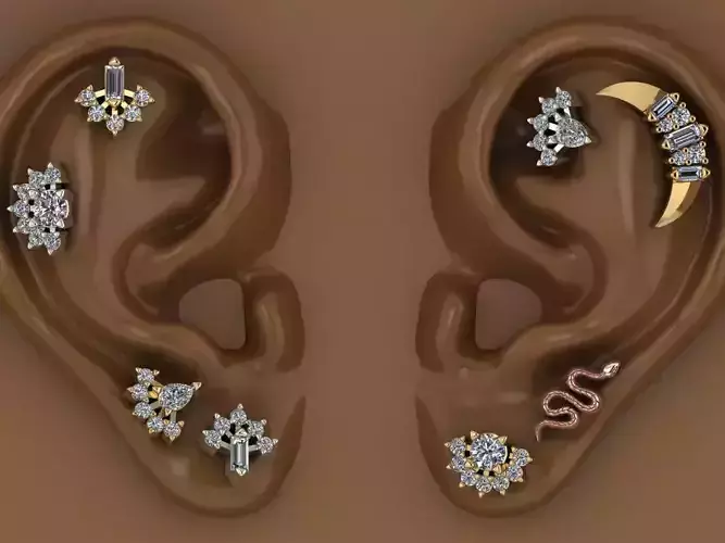 Piercing Diamond Setting 5 Pieces