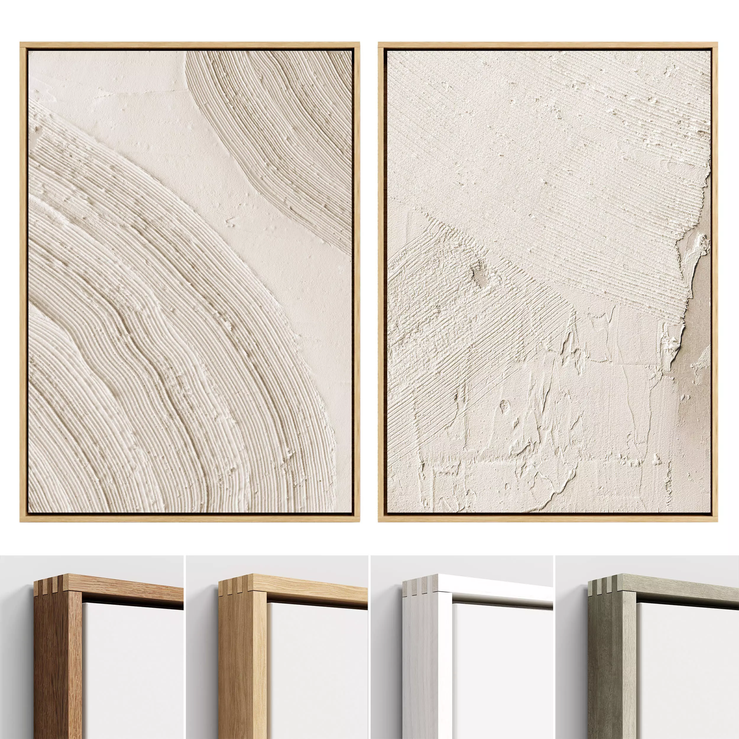 Plaster Two Frame 22 Low-poly 3D model_0