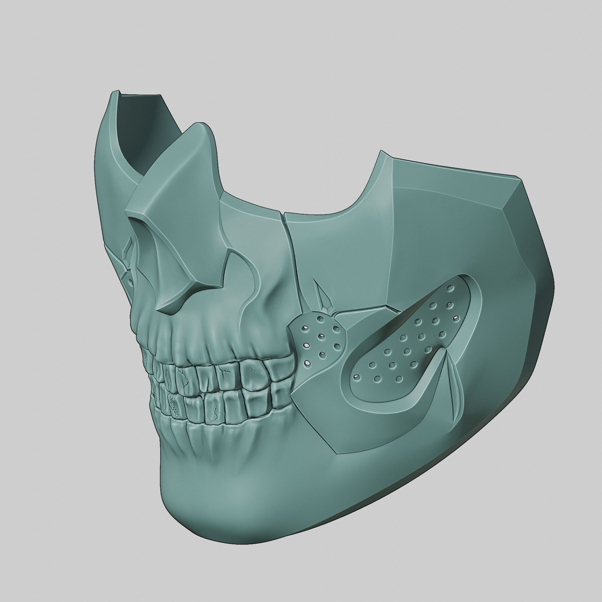 Call of Duty Modern Warfare 3 Ghost Operator Skull Mask 3D print model_13