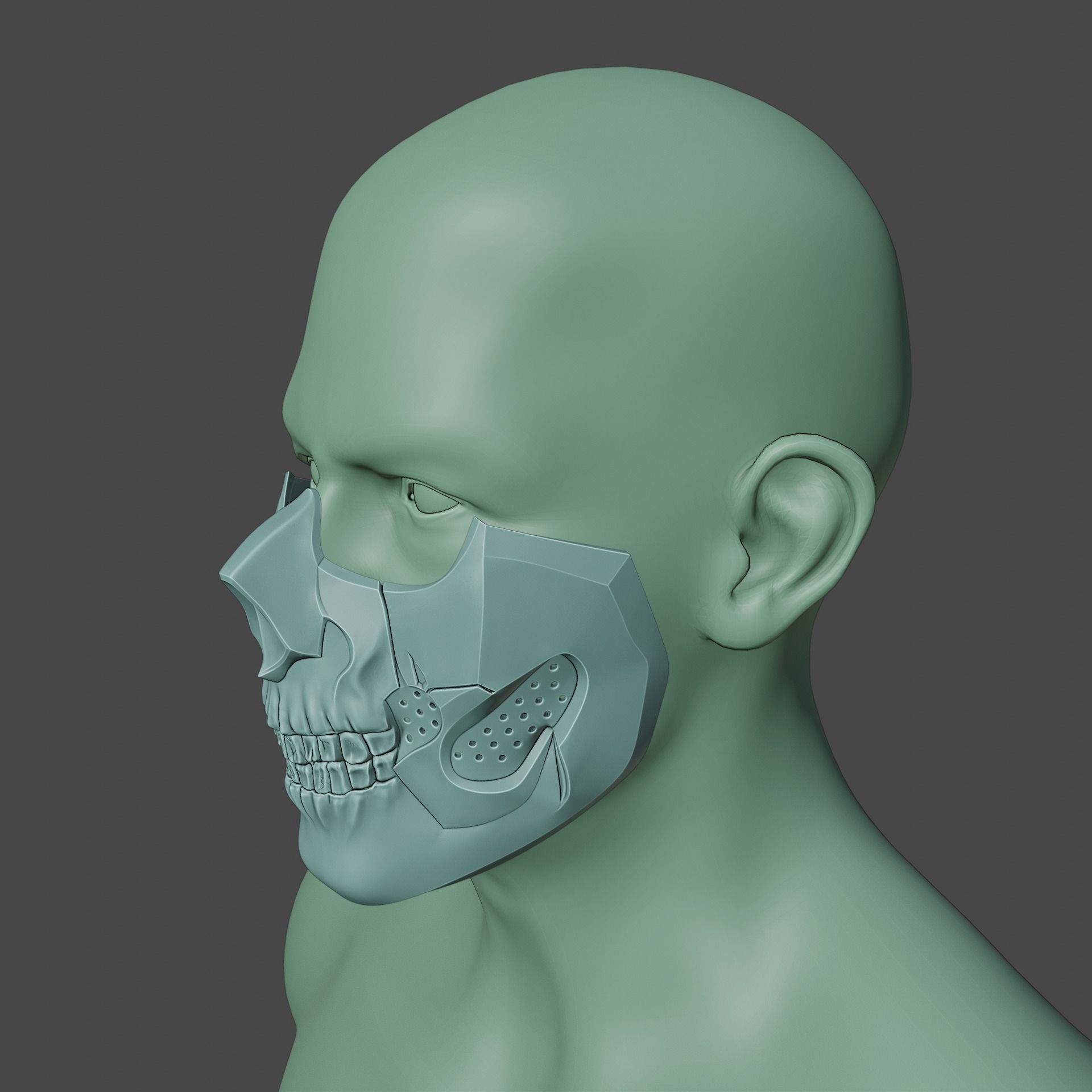 Call of Duty Modern Warfare 3 Ghost Operator Skull Mask 3D print model_5