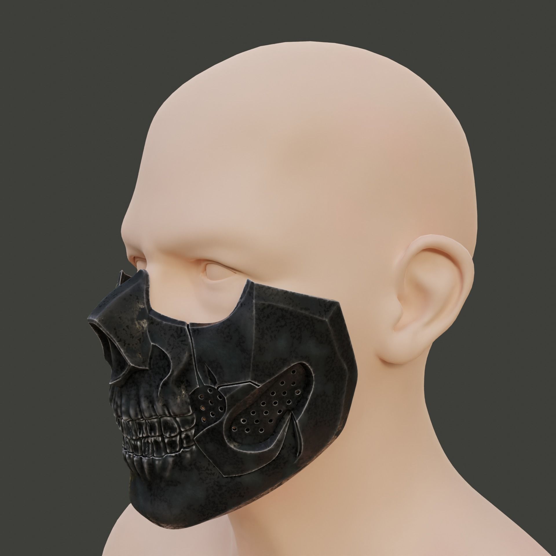 Call of Duty Modern Warfare 3 Ghost Operator Skull Mask 3D print model_3