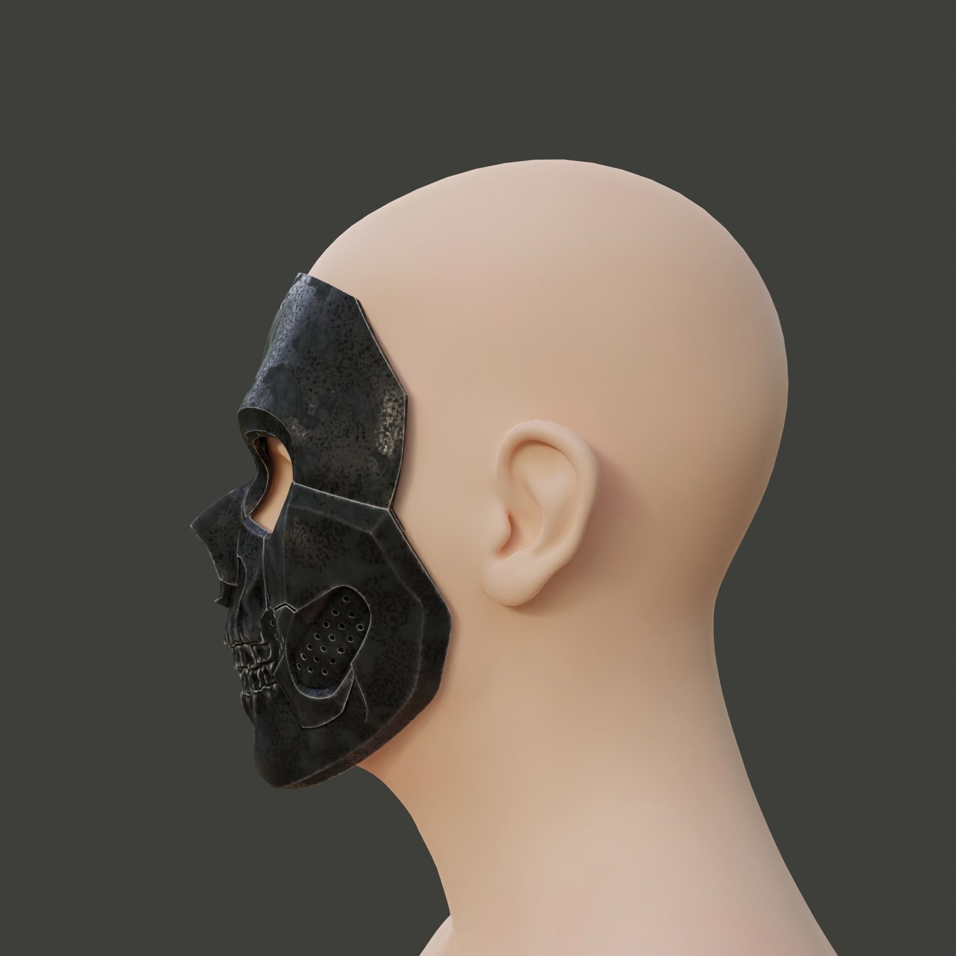 Call of Duty Modern Warfare 3 Ghost Operator Skull Mask 3D print model_26