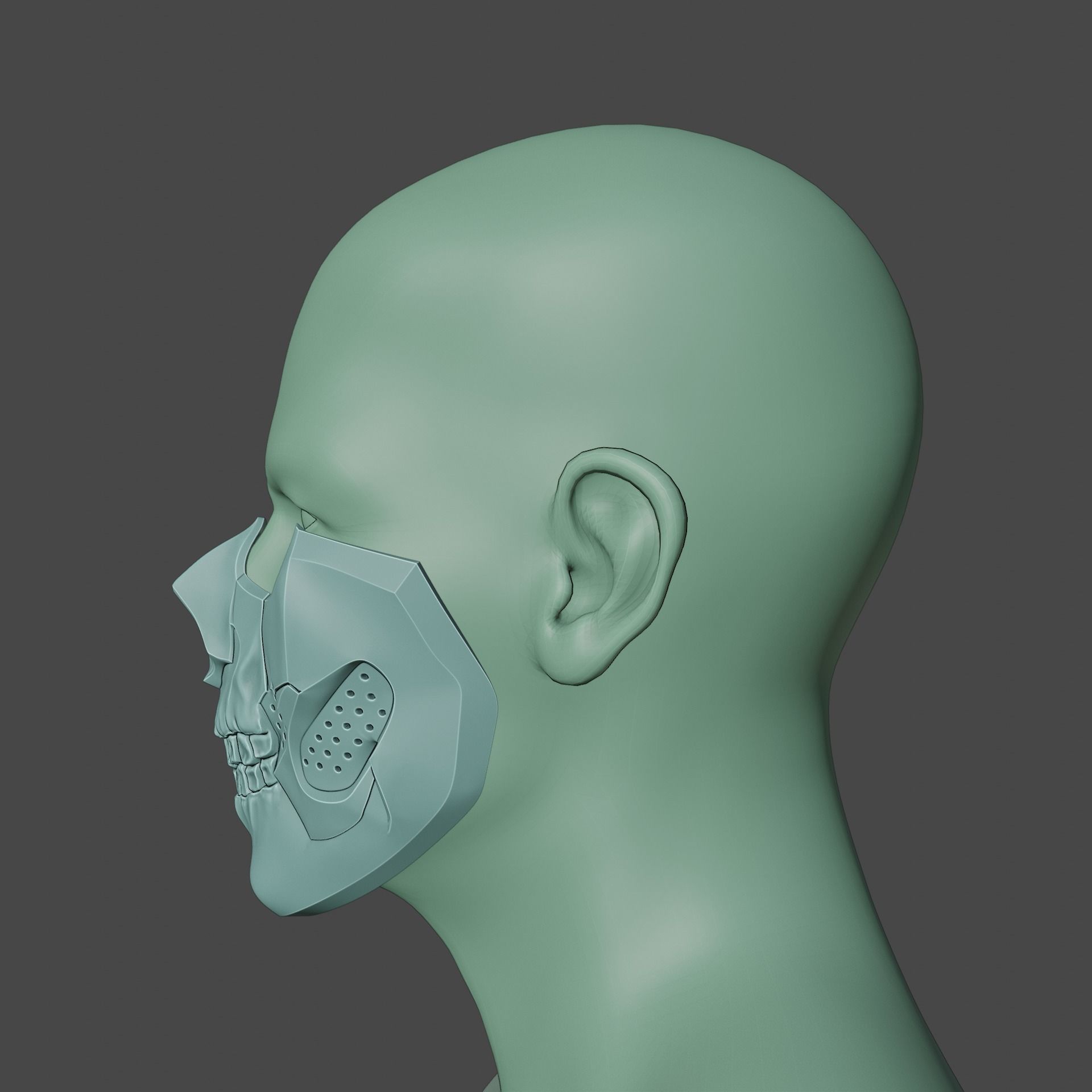 Call of Duty Modern Warfare 3 Ghost Operator Skull Mask 3D print model_6