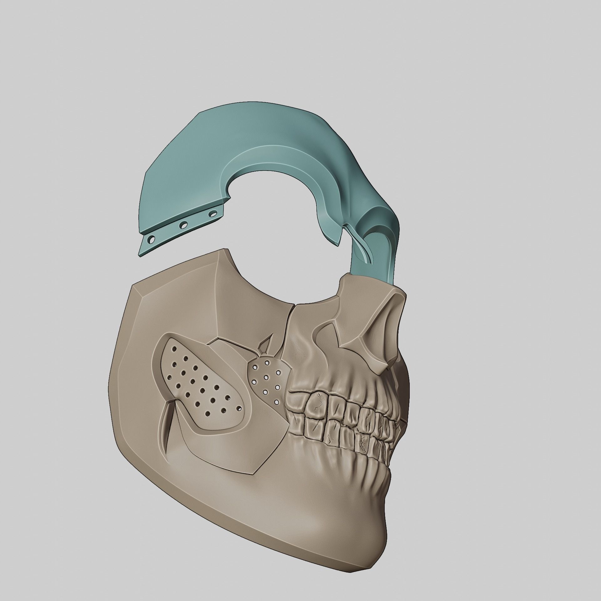 Call of Duty Modern Warfare 3 Ghost Operator Skull Mask 3D print model_20