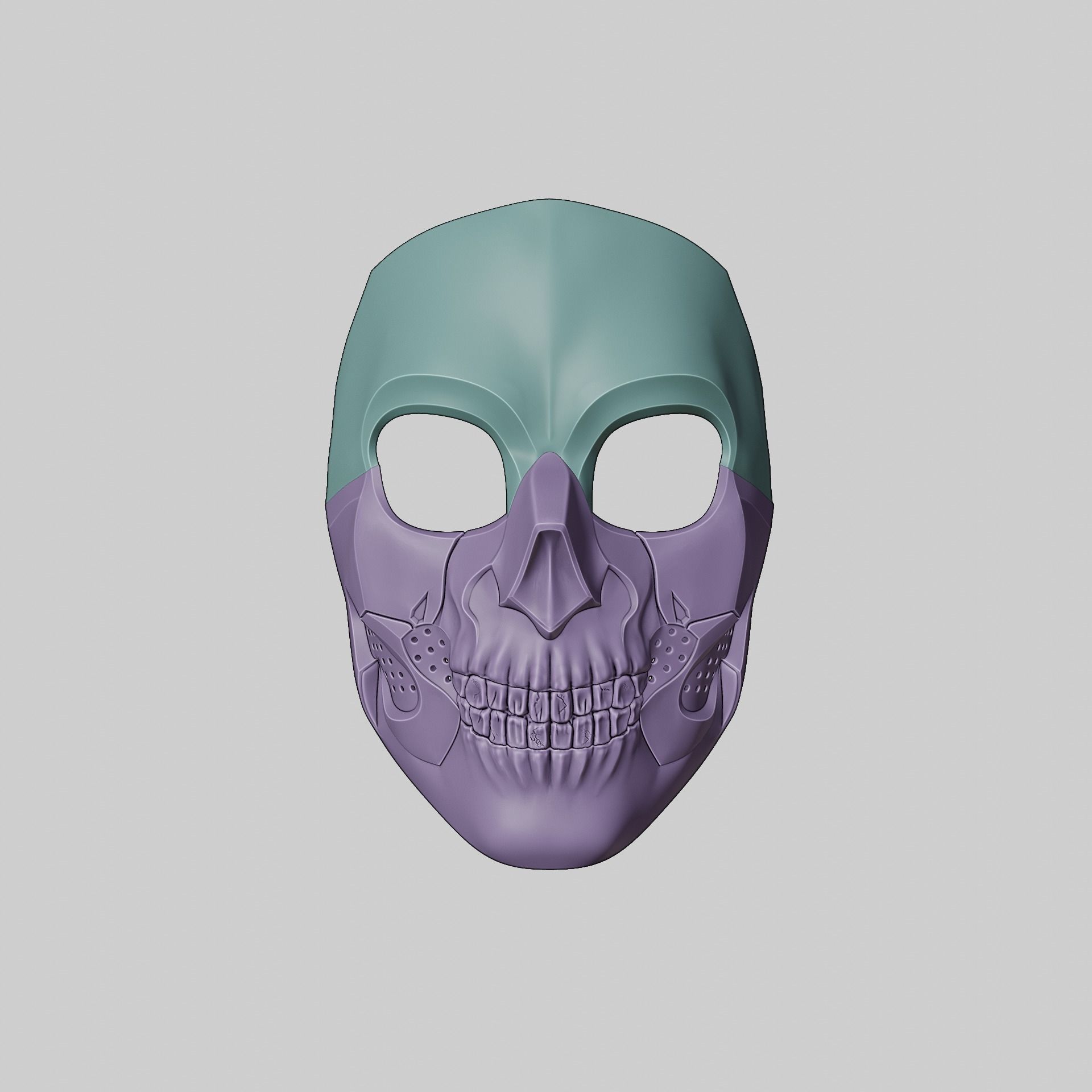 Call of Duty Modern Warfare 3 Ghost Operator Skull Mask 3D print model_25