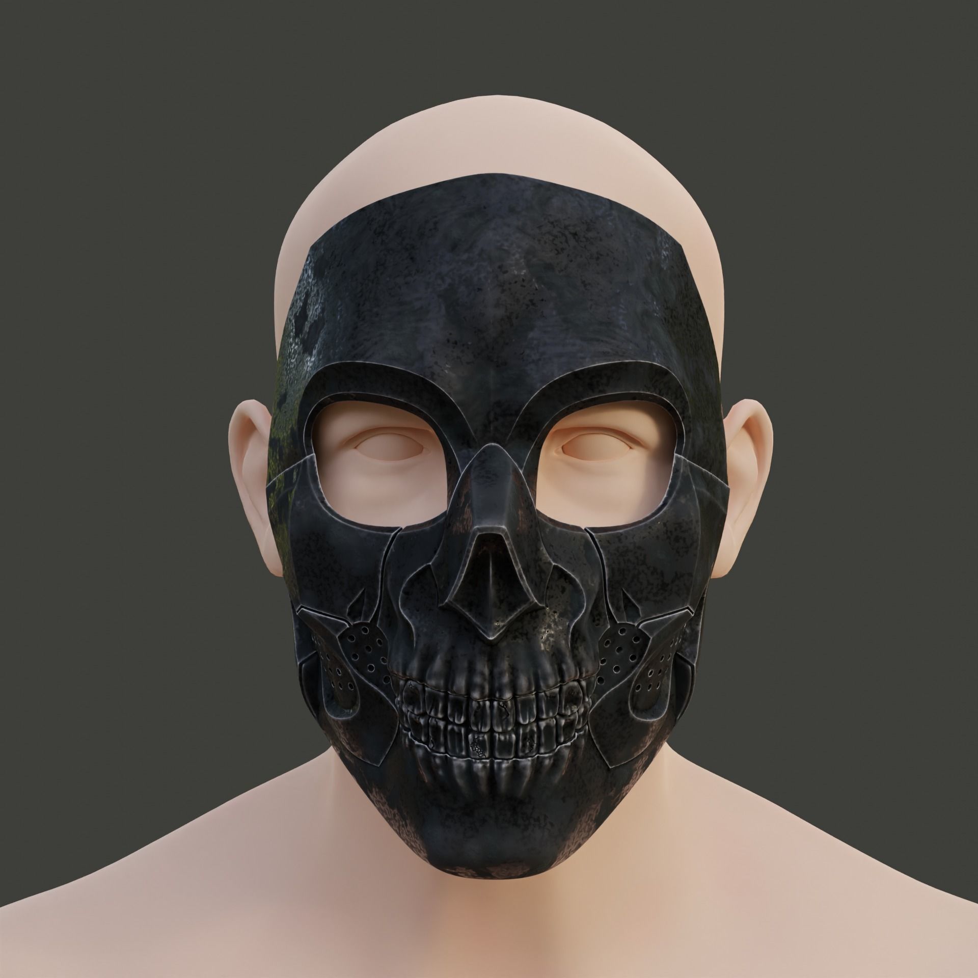 Call of Duty Modern Warfare 3 Ghost Operator Skull Mask 3D print model_27