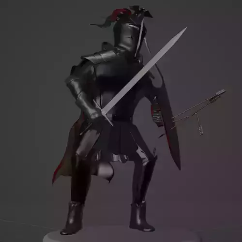 warrior knight in a helmet