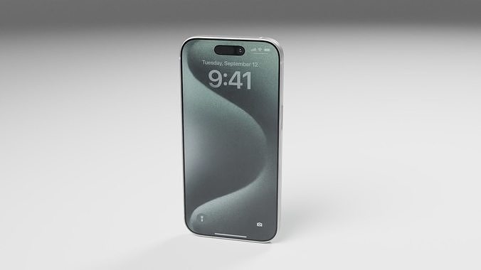 SmartPhone apple 15 Low-poly 3D model