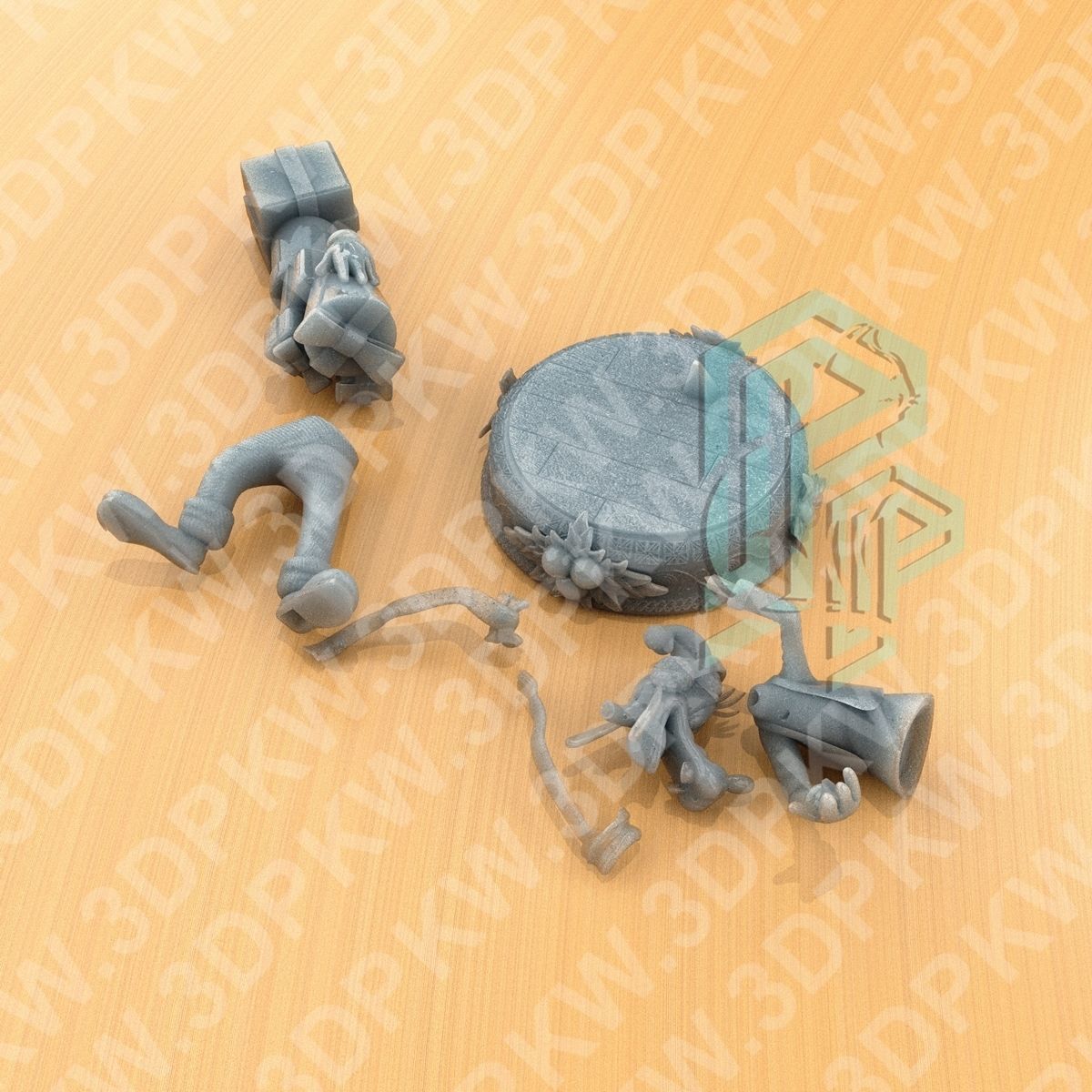 goofy christmas 3D print model_5