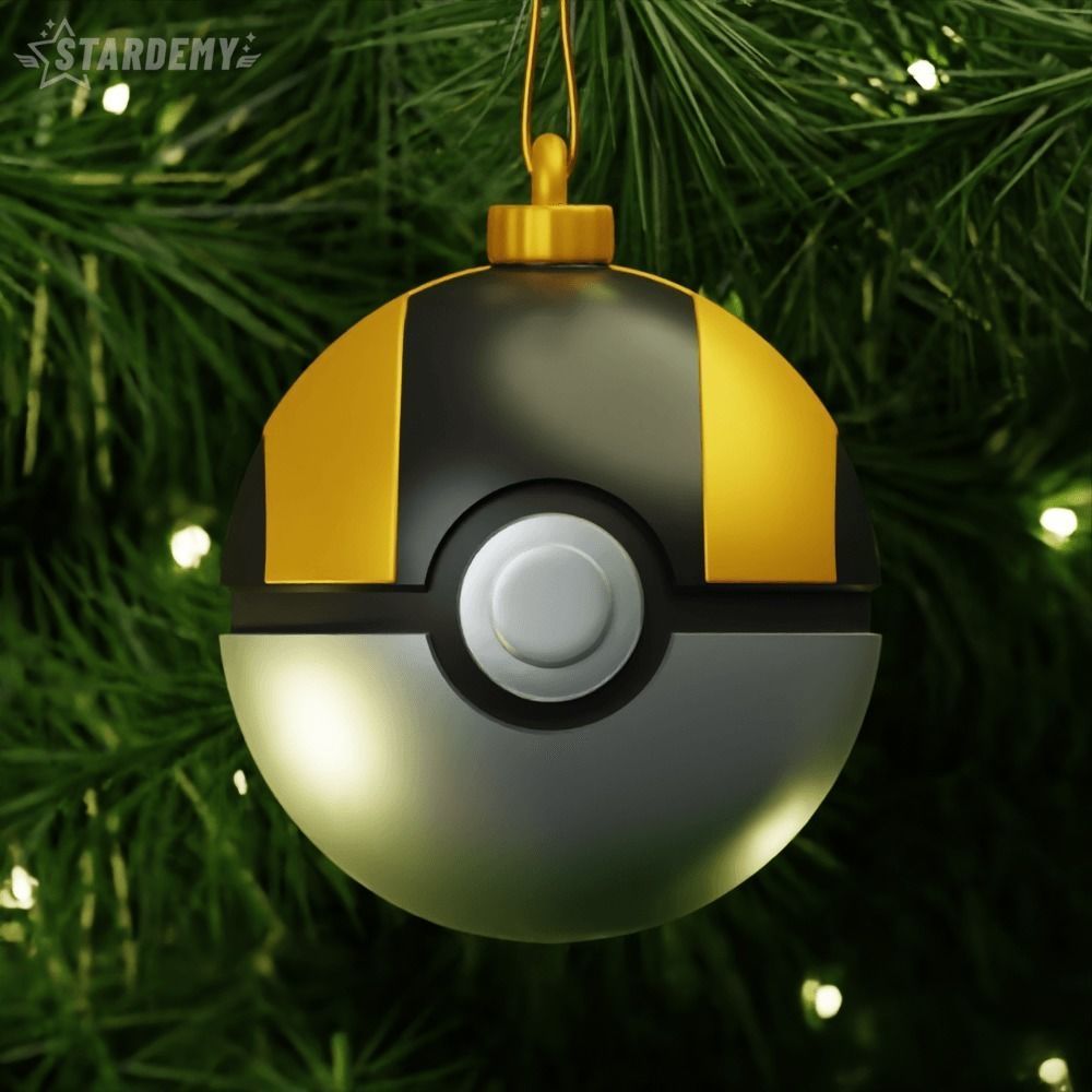 Pokeball Christmas Ornaments Pokemon 3D print model_4