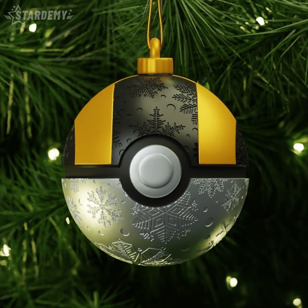 Pokeball Christmas Ornaments Pokemon 3D print model_5