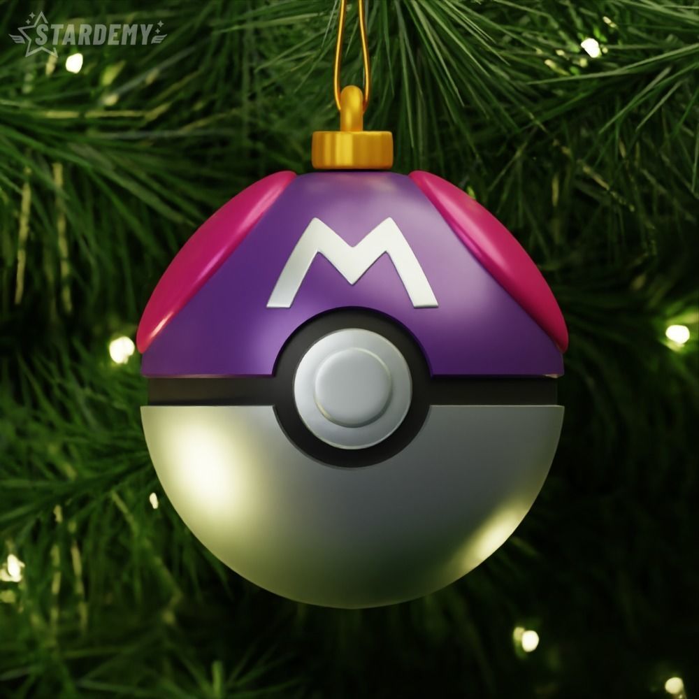 Pokeball Christmas Ornaments Pokemon 3D print model_8
