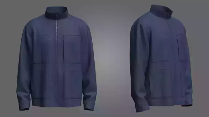 Zipup Jacket 3D File