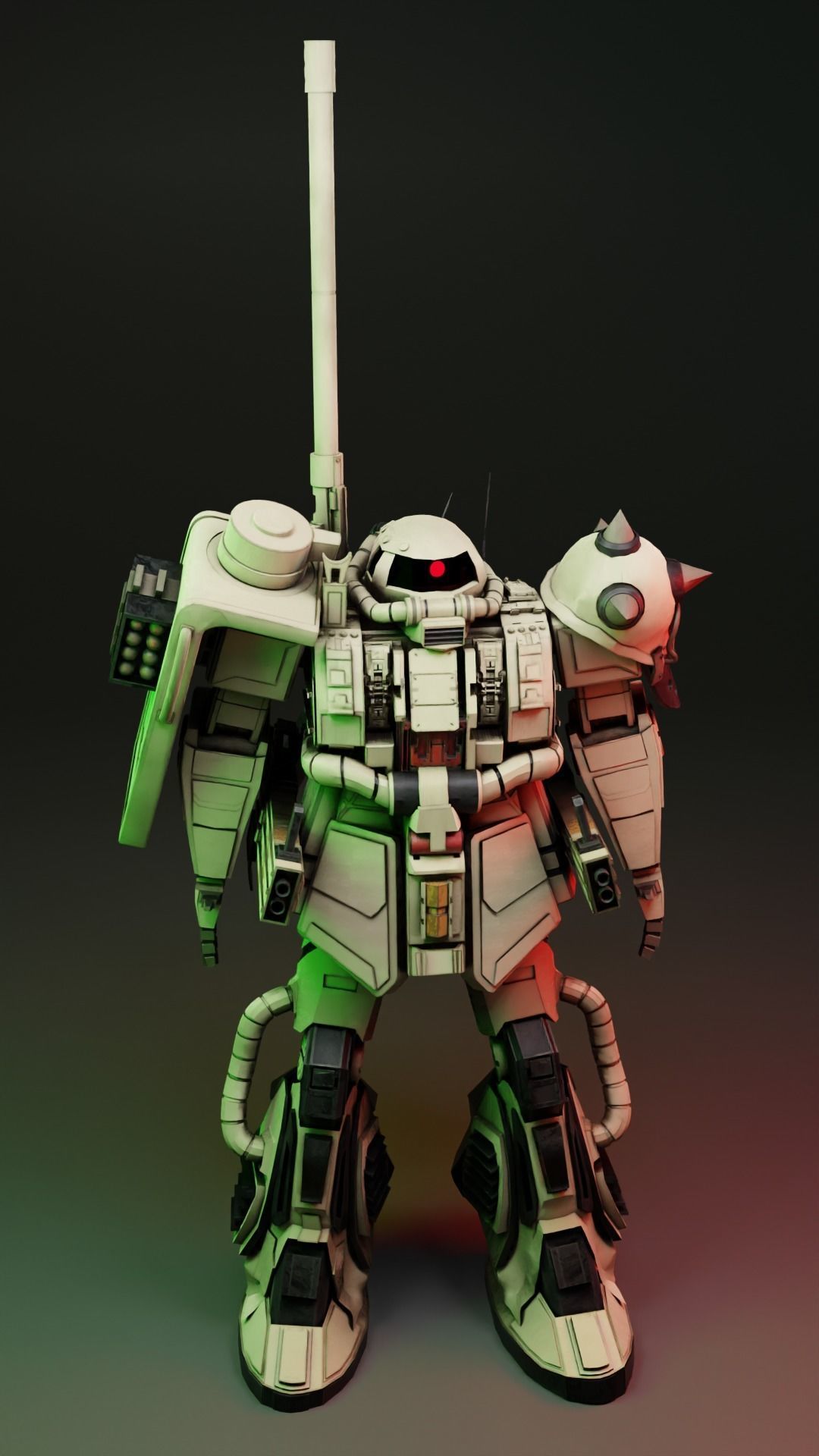 Heavy MKll Zaku Low-poly 3D model_2
