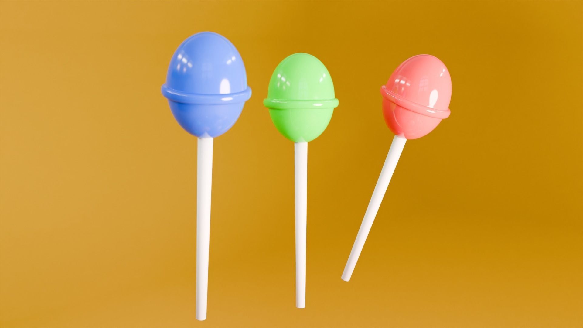 Birthday Cake 3D model_3