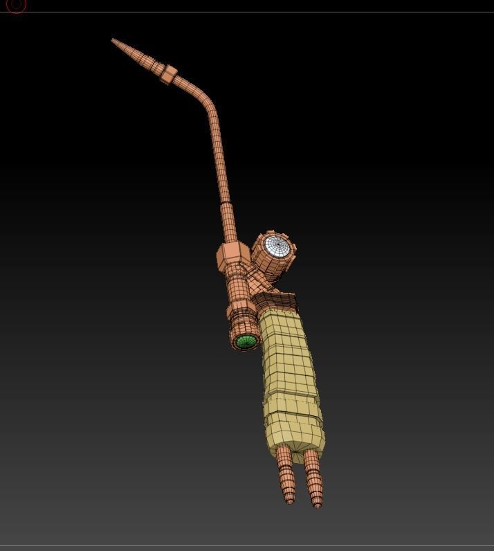 Welding Torch Low-poly 3D model_4