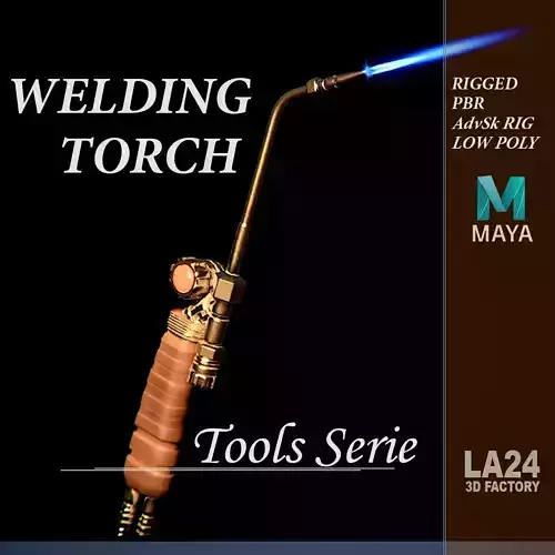 Welding Torch Low-poly 3D model