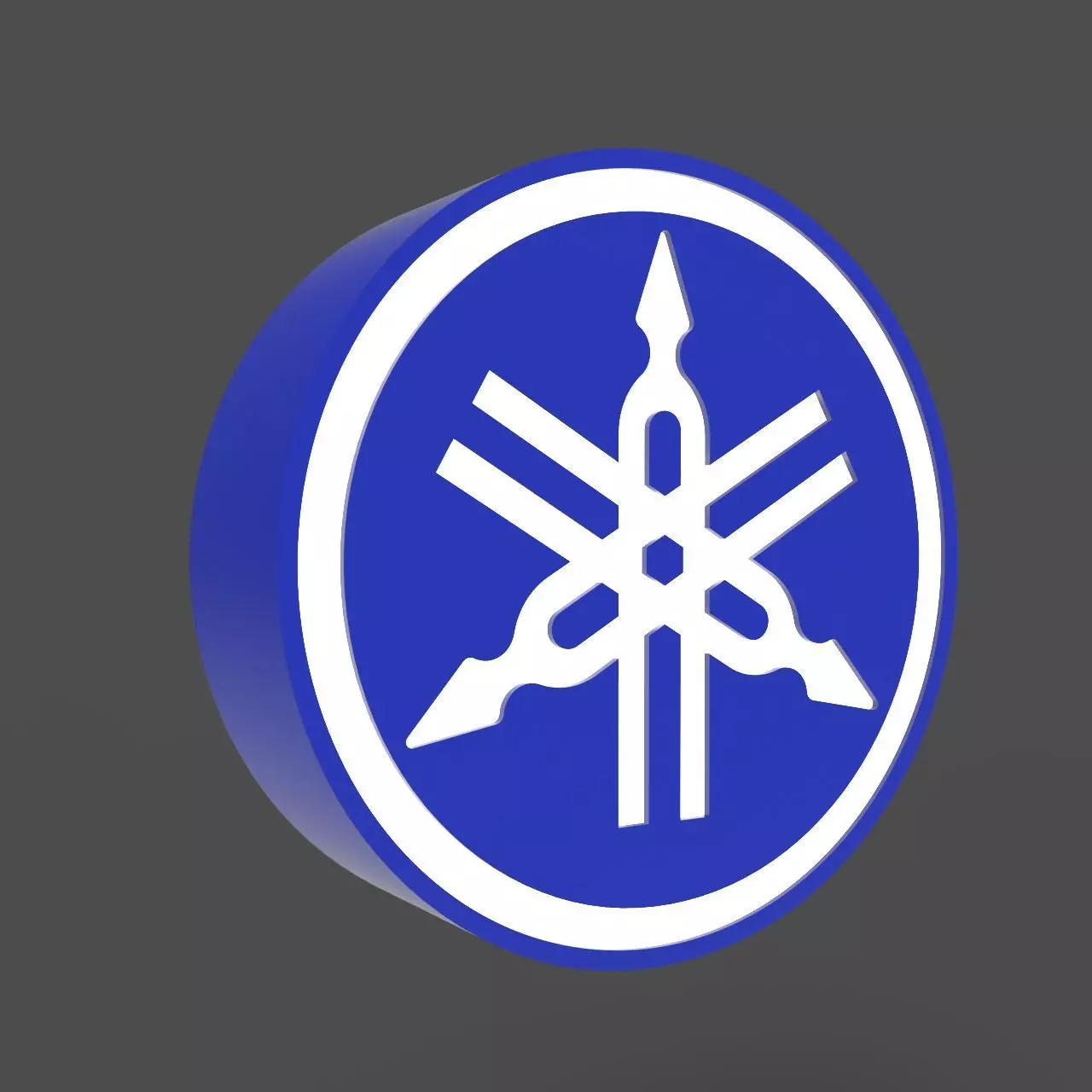 Motocyclette YAMAHA Logo Lamp 3D print model_0