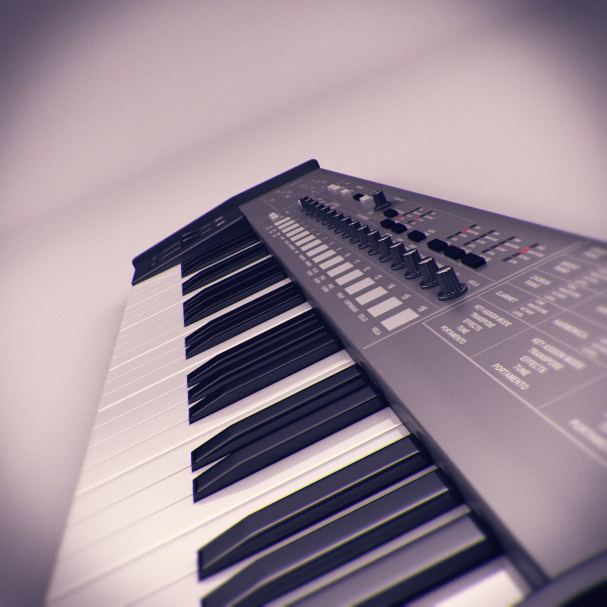 Synthesizer 3D model_2