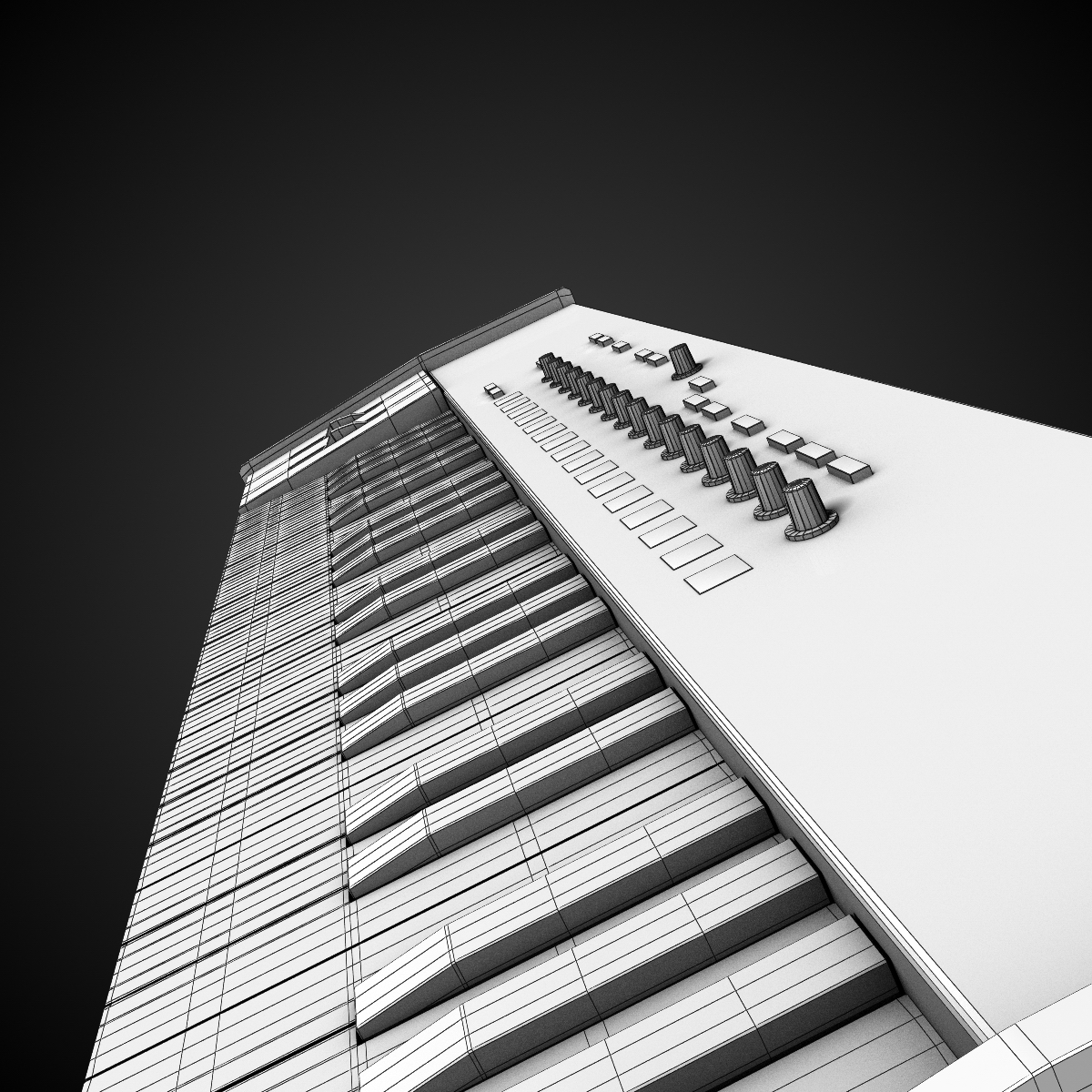 Synthesizer 3D model_8