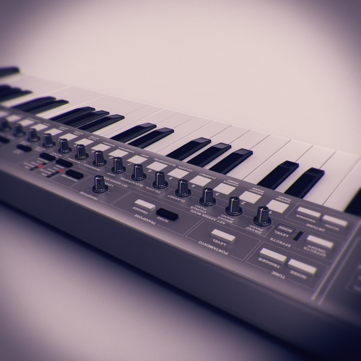 Synthesizer 3D model_3