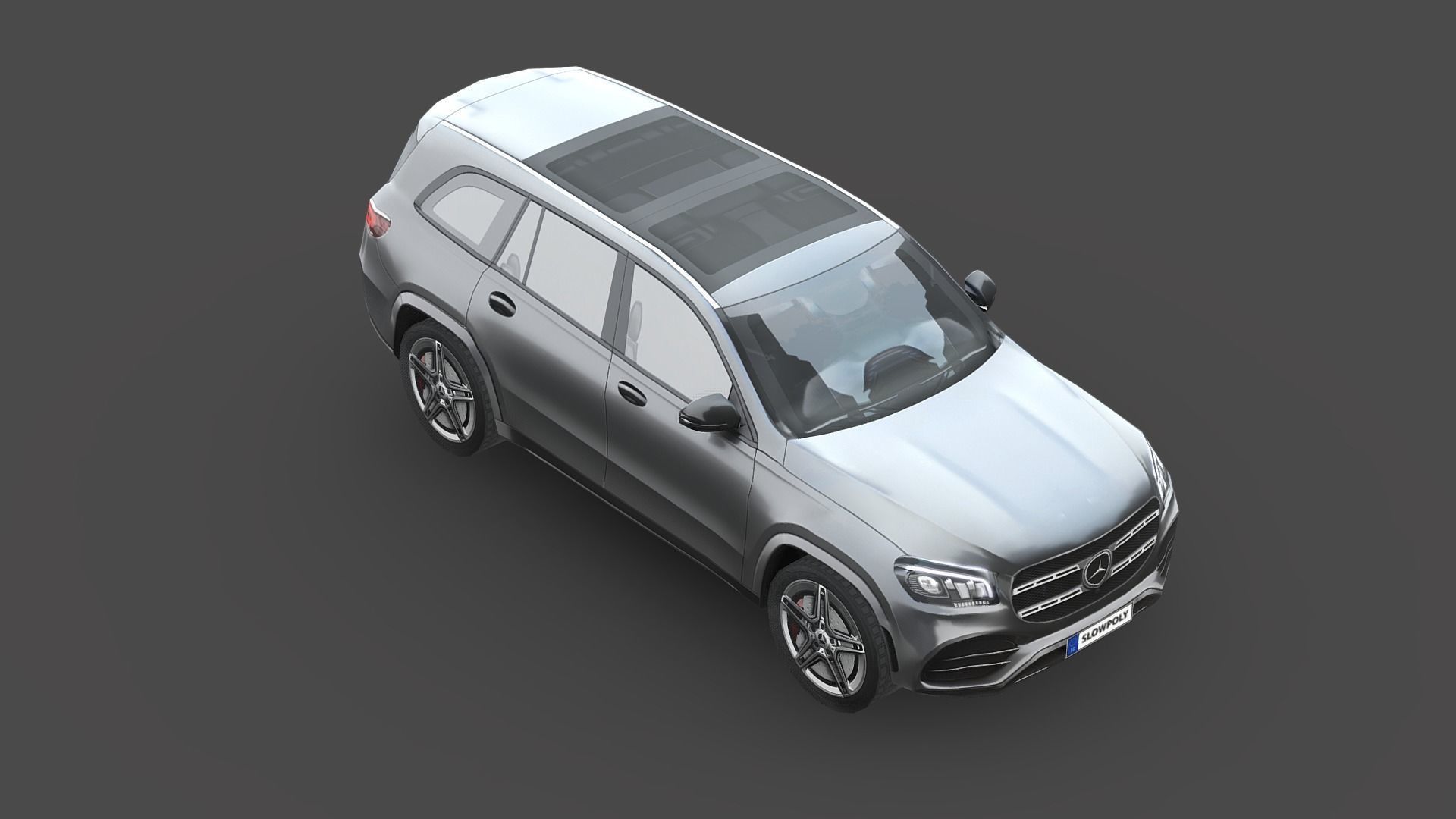 Mercedes-Benz GLS Low-poly 3D model_4