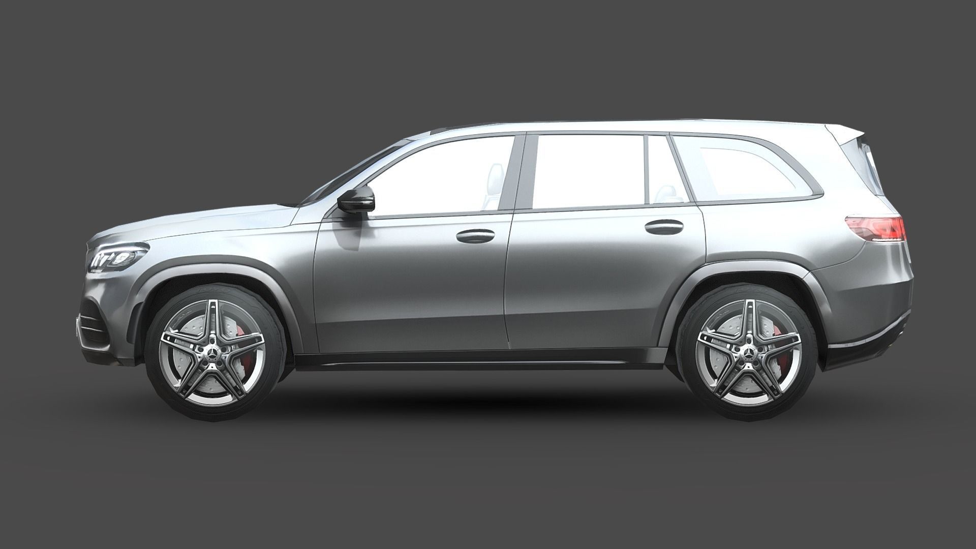 Mercedes-Benz GLS Low-poly 3D model_3