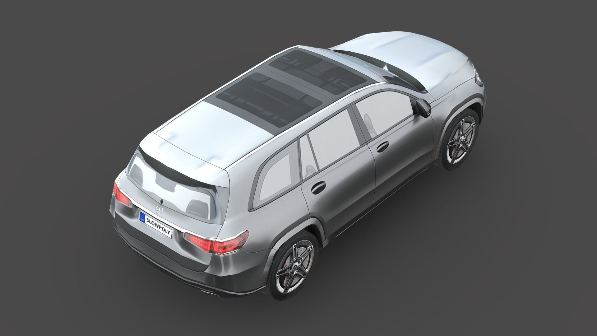 Mercedes-Benz GLS Low-poly 3D model_5