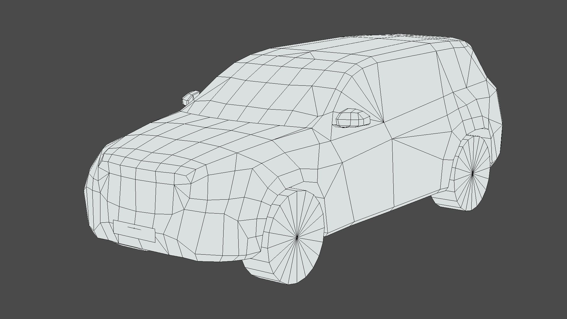 Mercedes-Benz GLS Low-poly 3D model_1