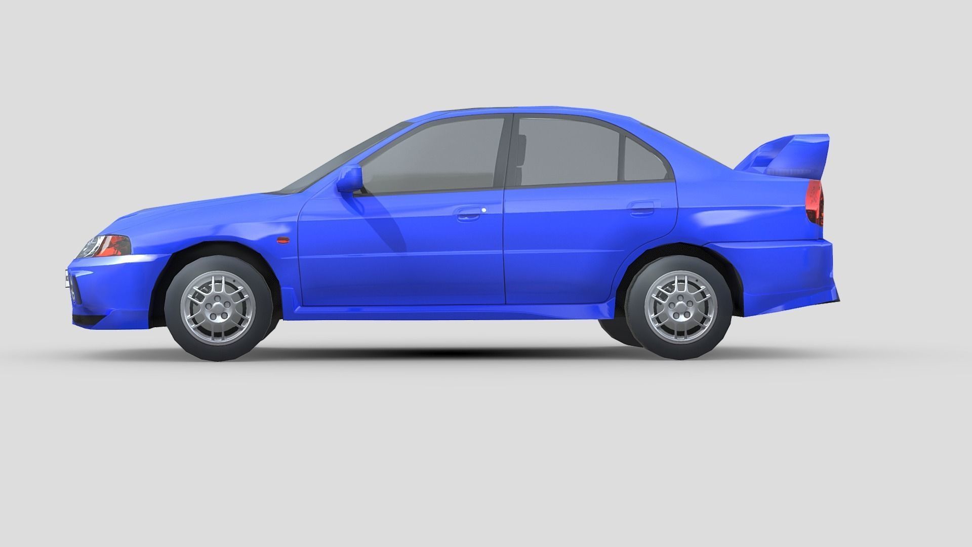 Mitsubishi Lancer Evolution 1997 Low-poly 3D model_3