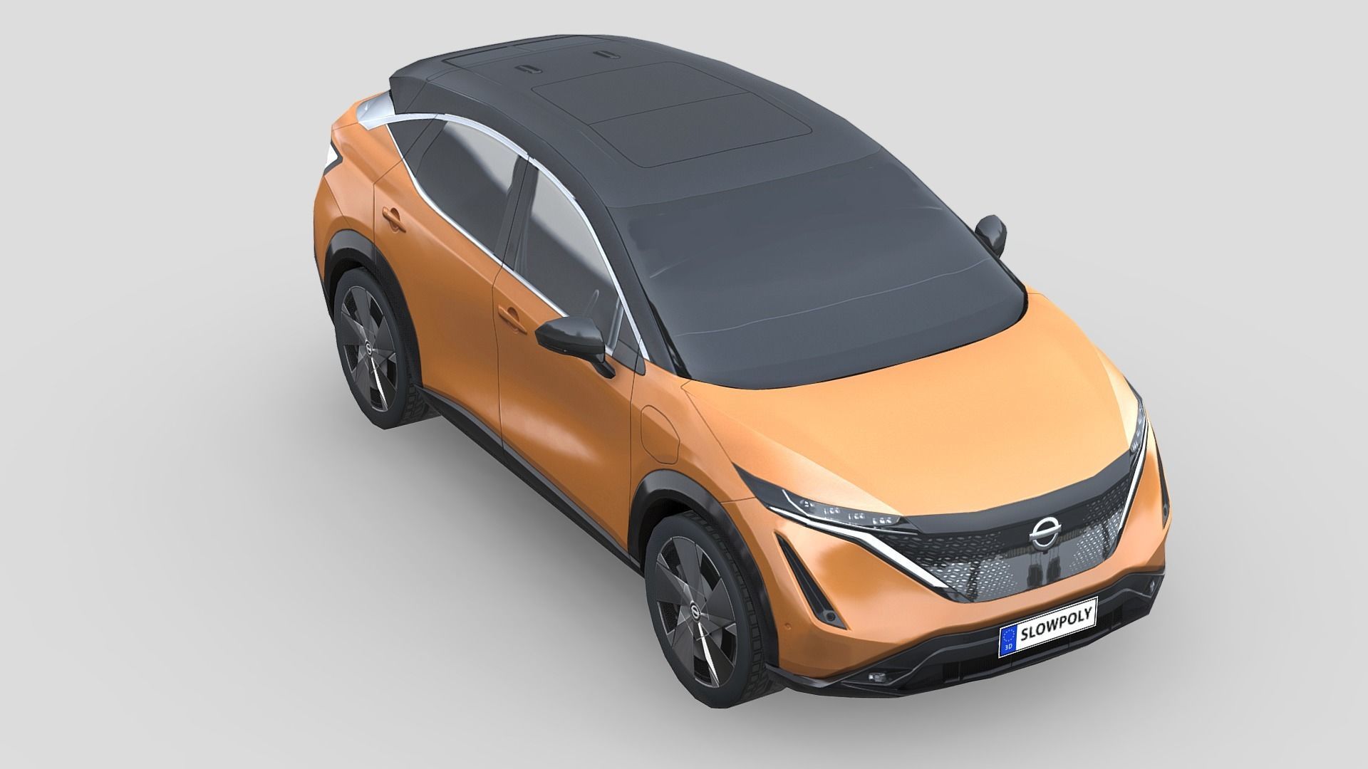 Nissan Ariya 2020 Low-poly 3D model_2