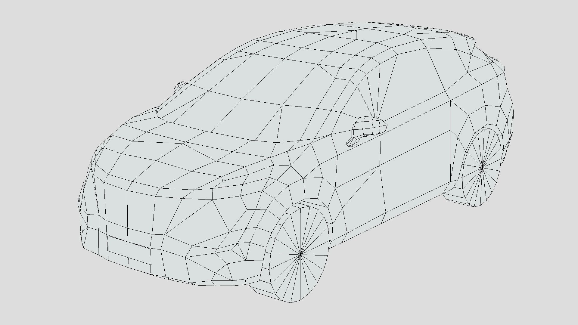 Nissan Ariya 2020 Low-poly 3D model_1