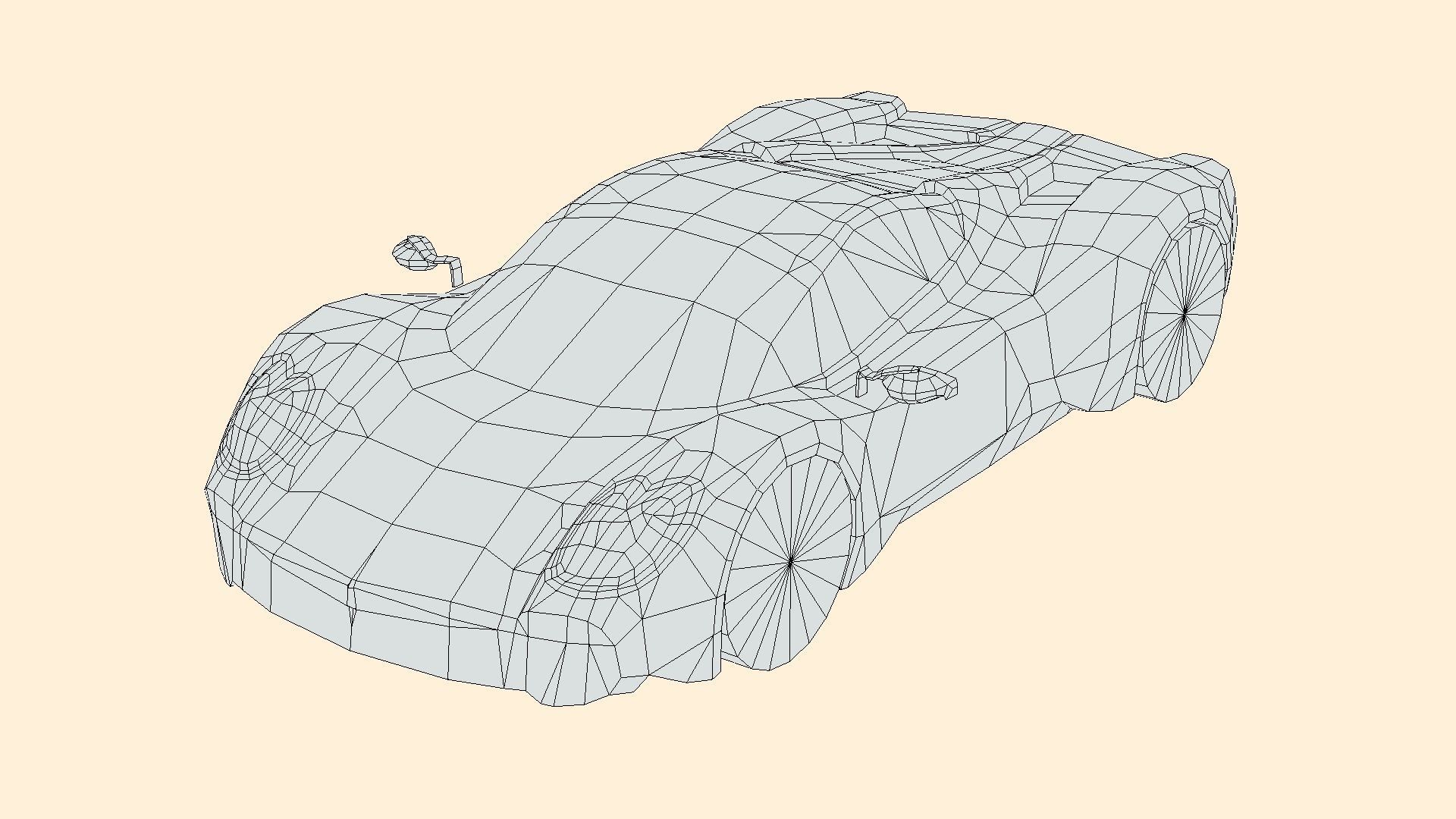 Pagani Utopia Low-poly 3D model_1