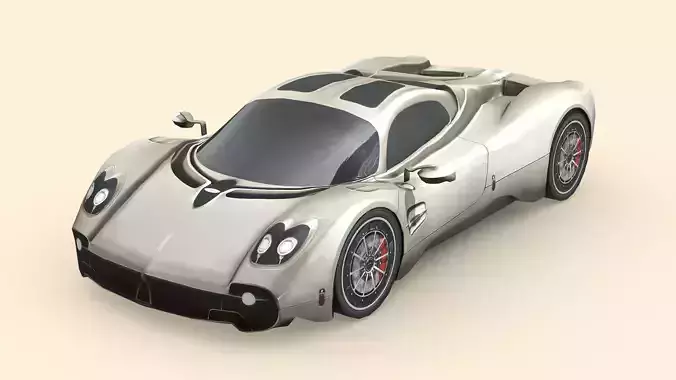 Pagani Utopia Low-poly 3D model