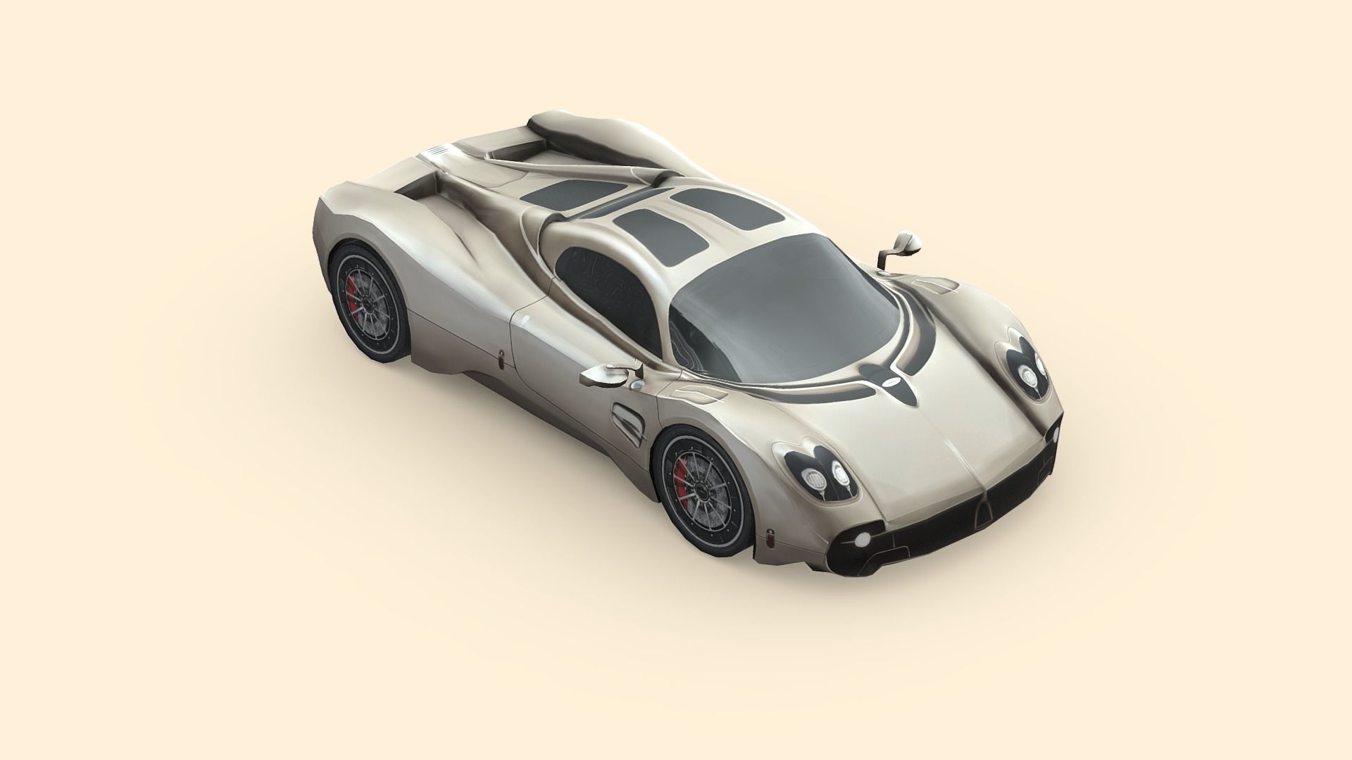 Pagani Utopia Low-poly 3D model_4
