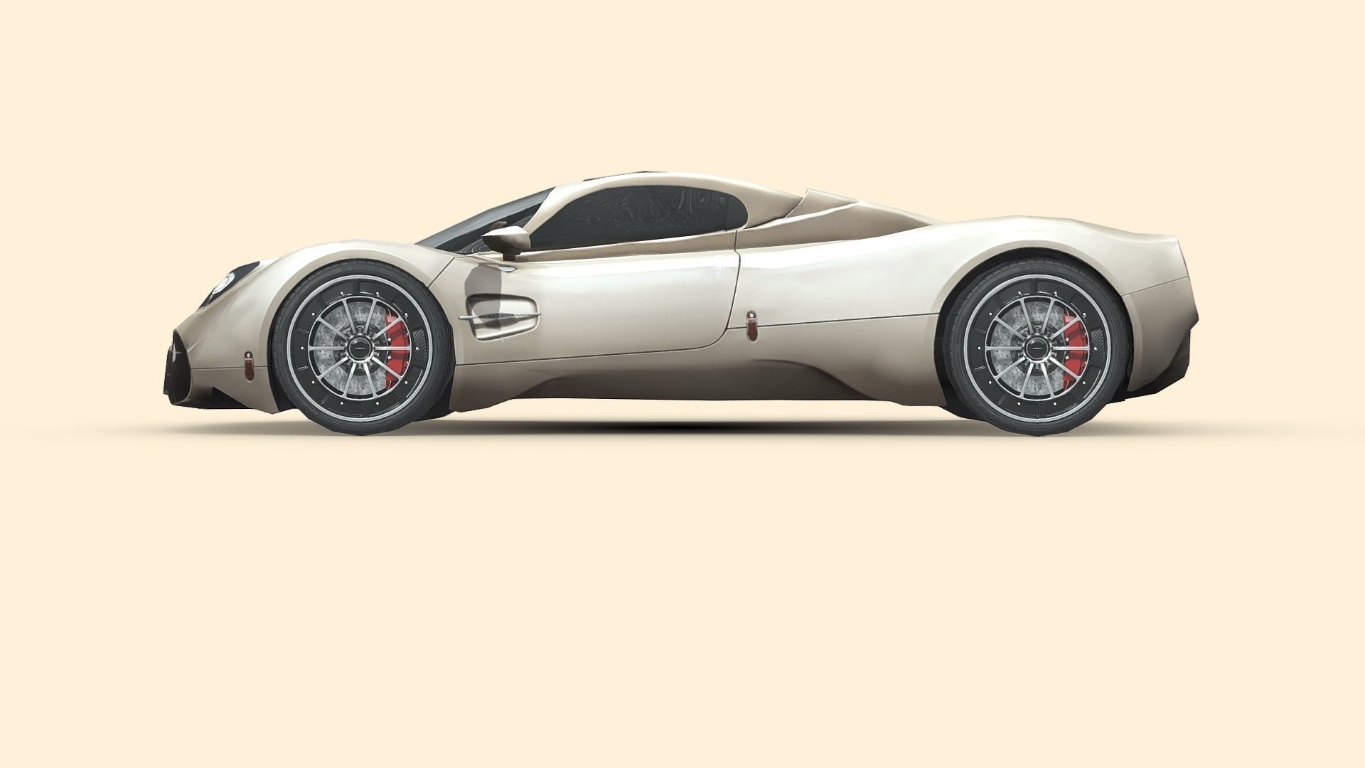 Pagani Utopia Low-poly 3D model_3