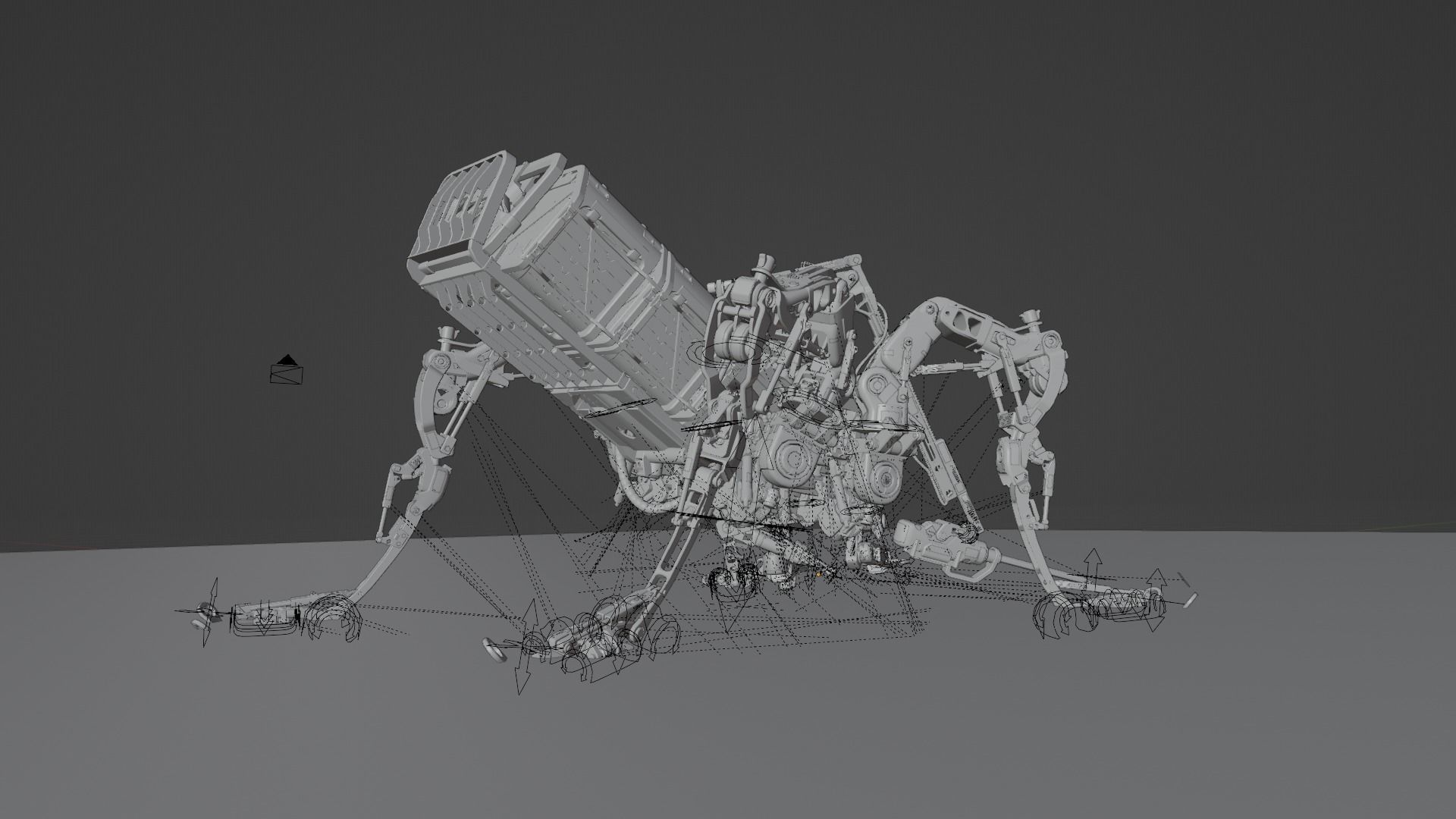 Spider Mining Robot 3D model_7
