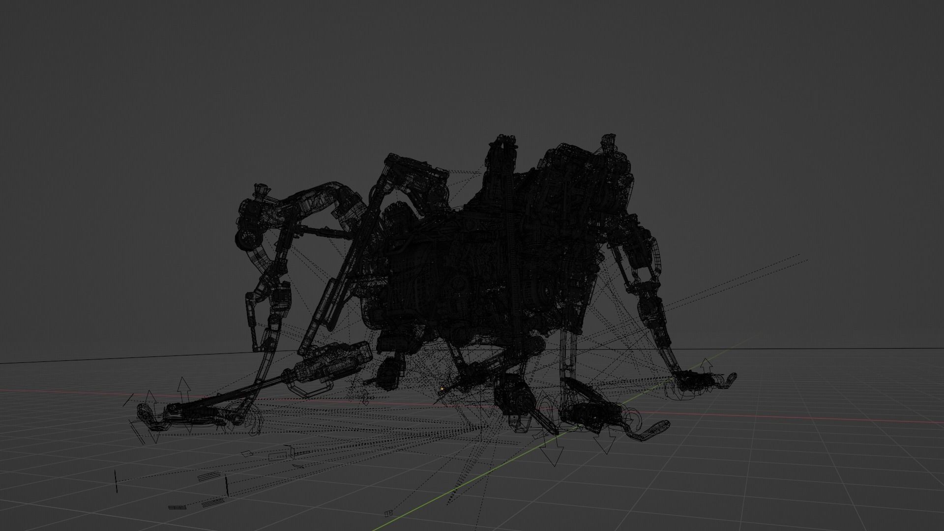 Spider Mining Robot 3D model_6