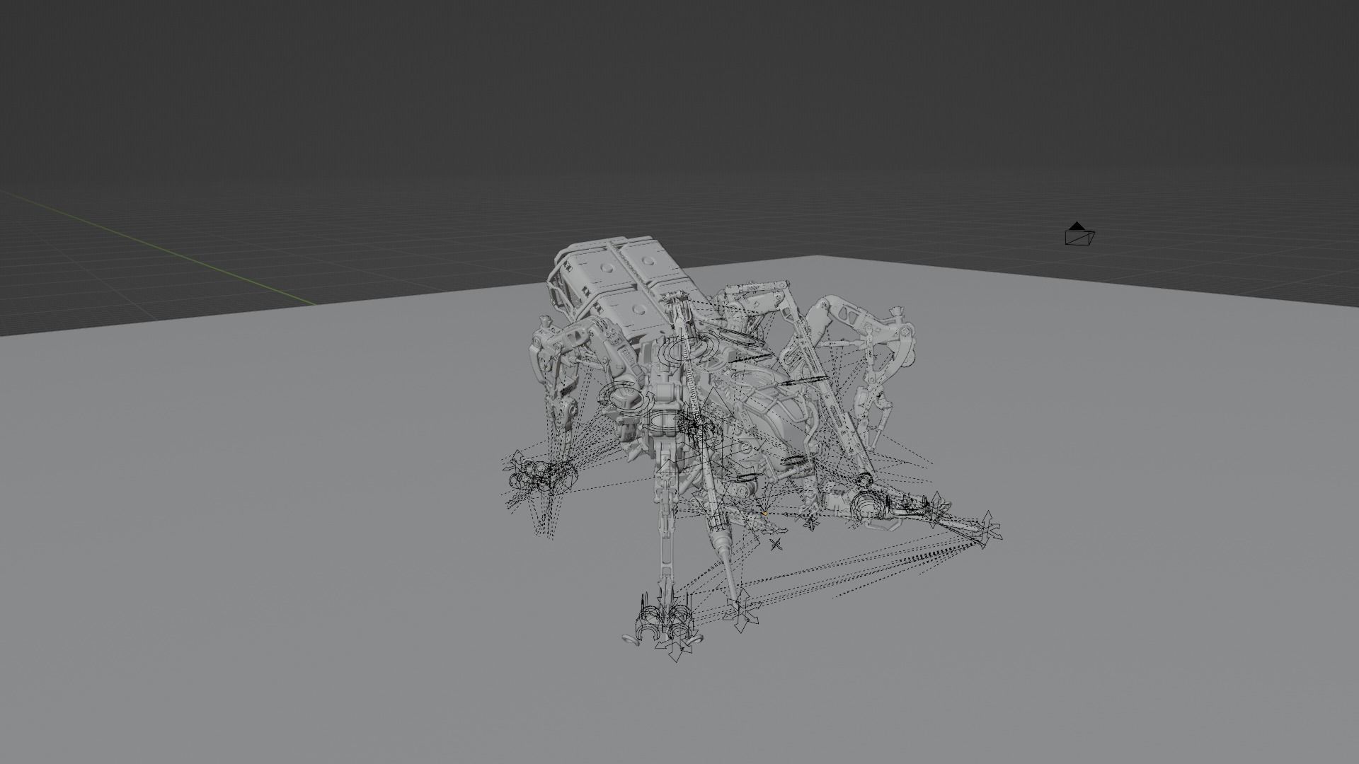 Spider Mining Robot 3D model_2