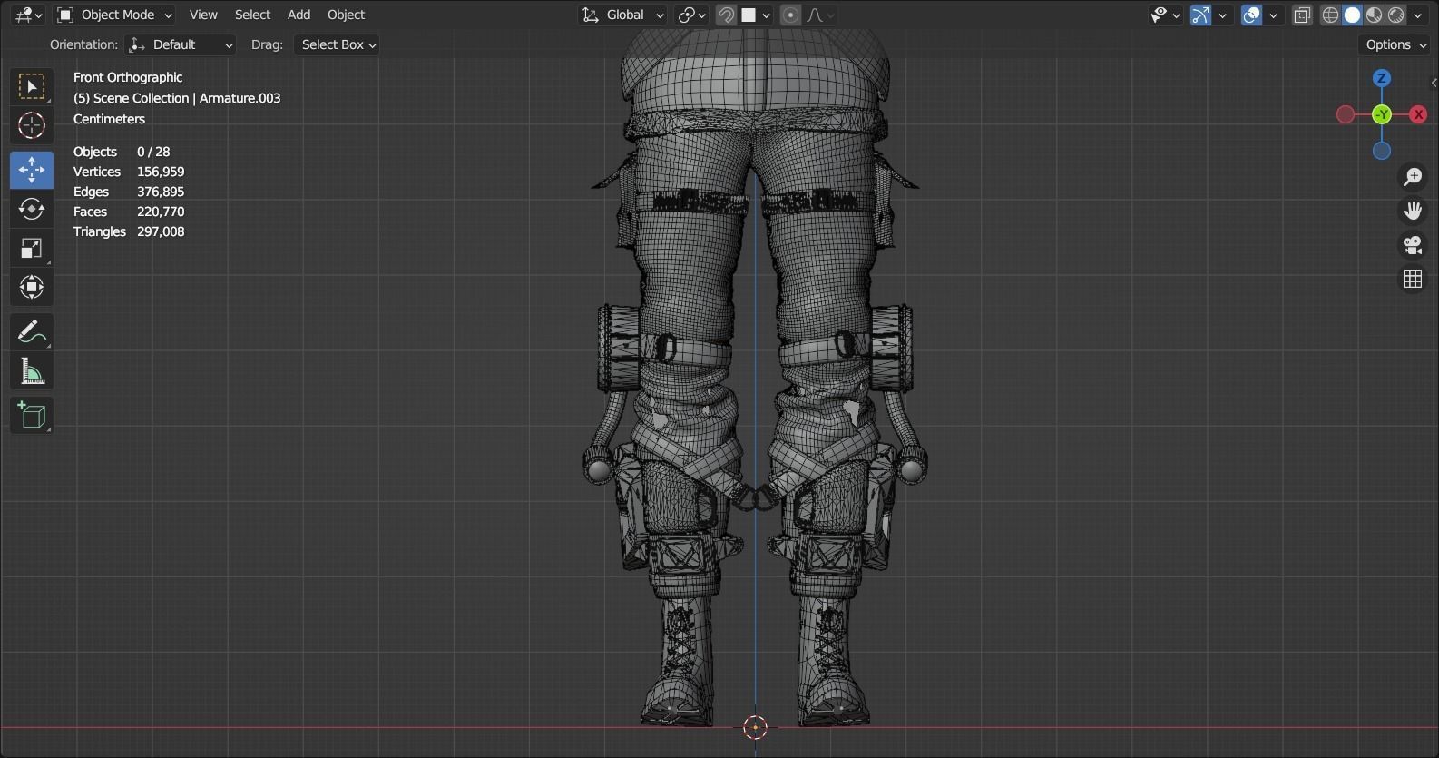 Cyberpunk Character Cyber Hunter 3D model_25