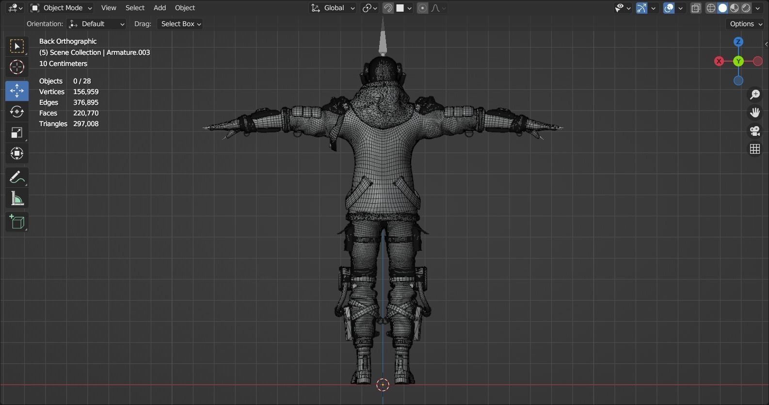 Cyberpunk Character Cyber Hunter 3D model_24