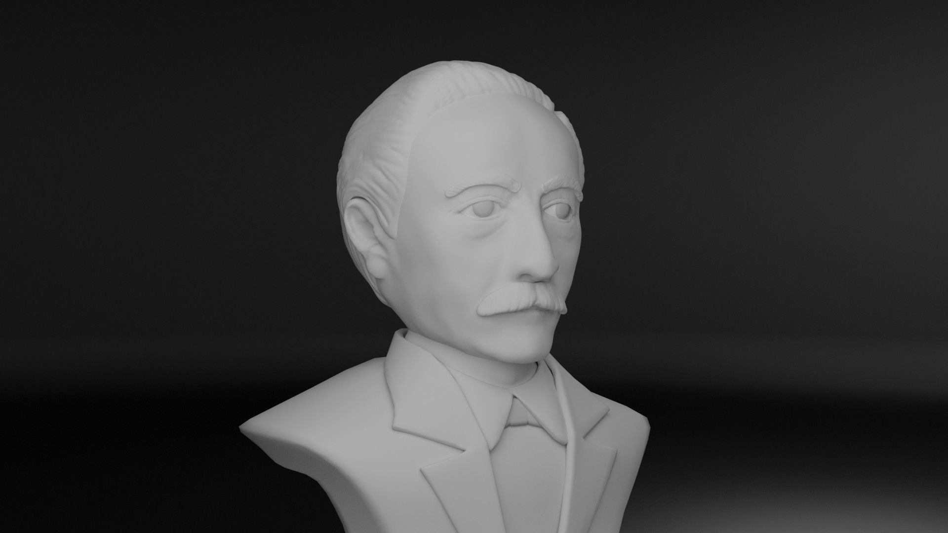 Eduard Douwes Dekker aka Multatuli 3D model_8
